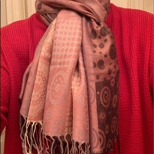Beautiful Pashmina Scarf - pink tones